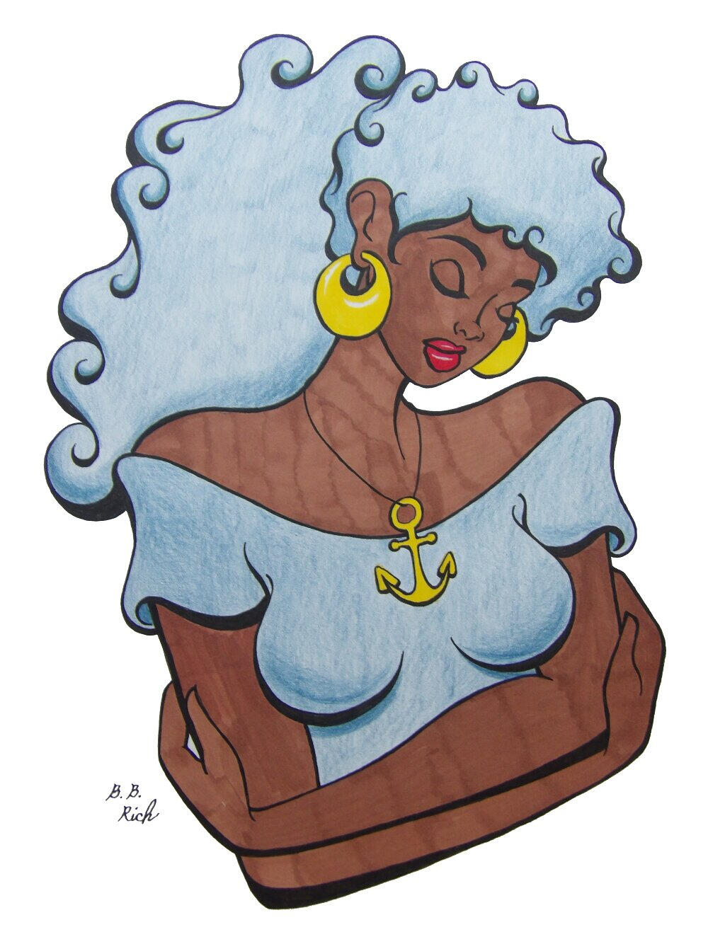 Holding On by B.B. Rich - Hold on to the things that anchor you and give life meaning. Shop for Art